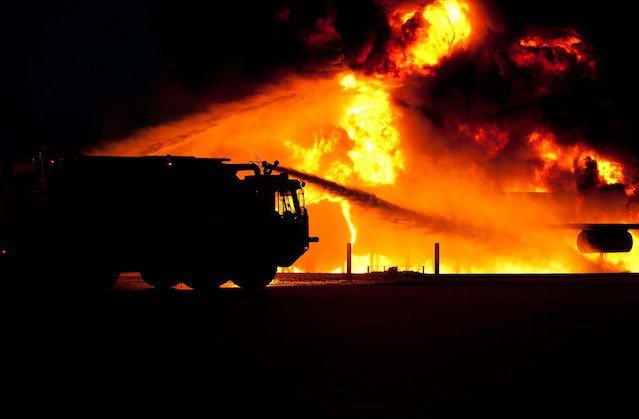 В Башкирии произошел крупный пожар на ферме