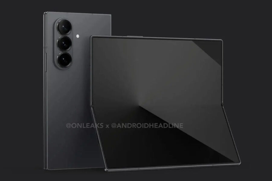 OnLeaks опубликовал качественные рендеры складного Samsung Galaxy Z Fold7