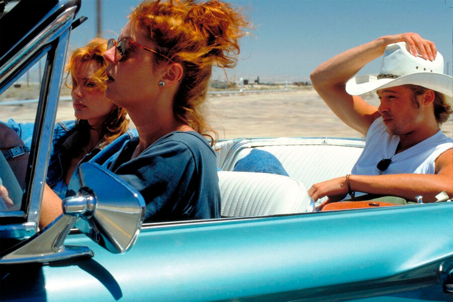 Брэд Питт признался, что его поразили коллеги по «Тельме и Луизе» Дэвис и Сарандон