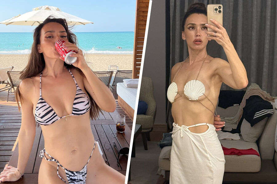 Певица Ольга Серябкина снялась в лифе из ракушек