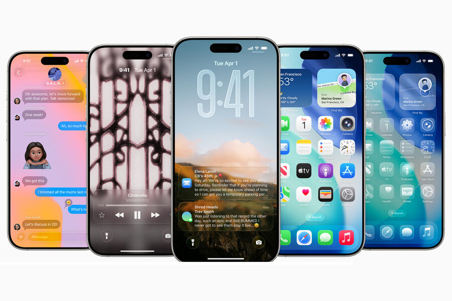 Apple: iOS 26 с дизайном «Жидкое стекло» выйдет 15 сентября