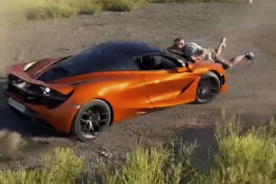Baza: спорткар McLaren, который разбил каскадер Чеботарев, стоит 30 млн рублей