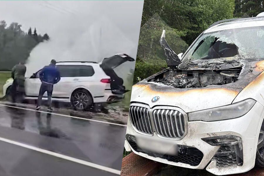 SHOT: в РФ пожаловались на возгорающиеся на ходу BMW Х7 из-за заводского брака