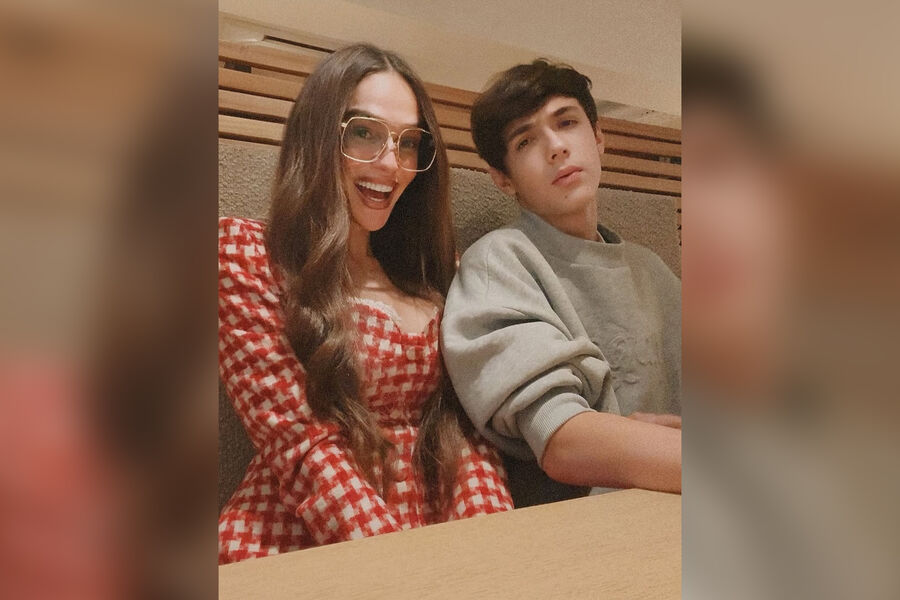 Блогер Алена Водонаева показала своего сына-подростка