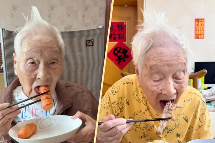 SCMP: 100-летняя фуд-блогерша из Китая стала популярна в сети